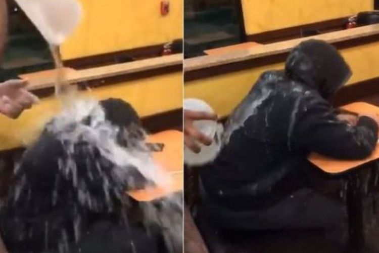 Seorang Karyawan Dunkin Donuts Dipecat Lantaran Siram Tunawisma