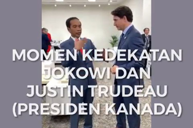 Ini Momen Saat Jokowi Ngobrol Akrab dengan PM Kanada Justin Trudeau