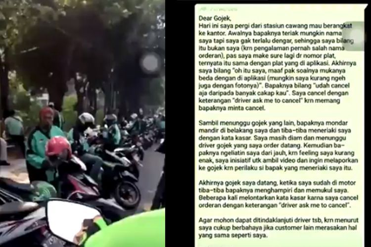 Oknum Ojol Ini Pukul Calon Customernya Karena Masalah Sepele