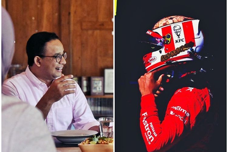 Sensasi Anies Baswedan Saat Disopiri Pembalap Formula 2