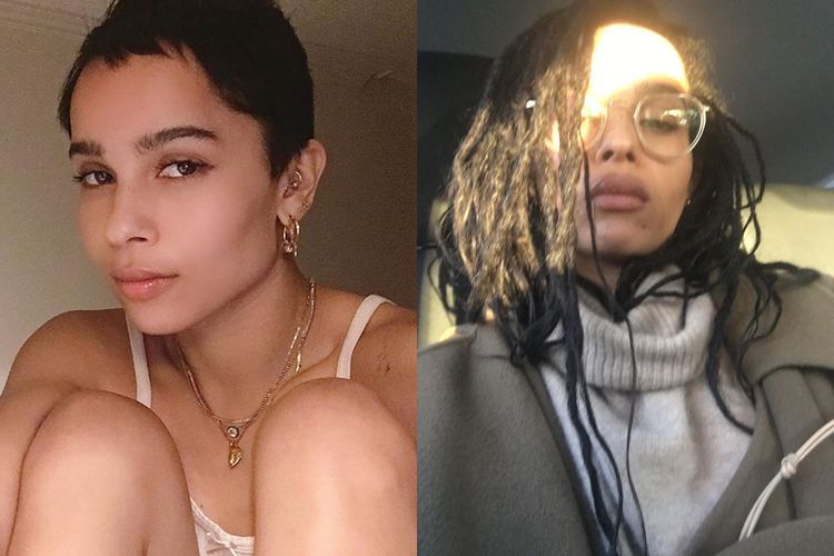 Bakal Jadi Catwoman di Film The Batman Zoe Kravitz Pamer Rambutnya