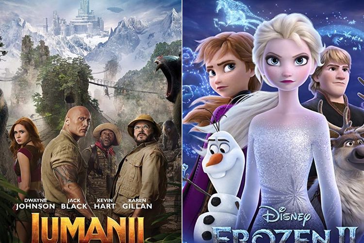 Jumanji Geser Frozen 2 dari Puncak Box Office