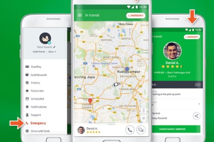 Mengenal 'Tombol Darurat' di Grab yang Jadi Jaminan Keamanan