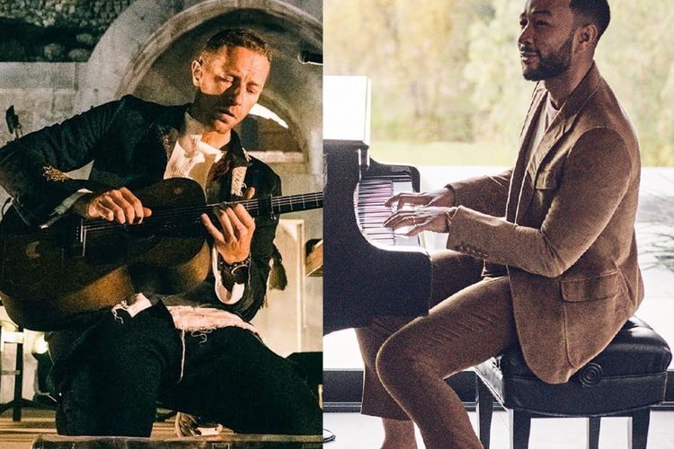 Chris Martin dan John Legend Hibur yang Lagi di Rumah via Live Instagram 