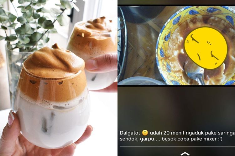 Niatnya Mau Bikin Dalgona Coffe, Endingnya Malah Jadi Bikin 'Bumbu Cocol'