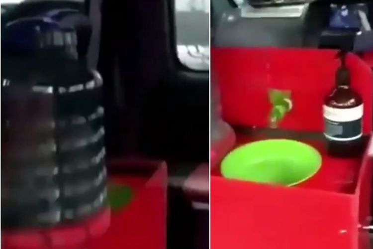 Cegah Penyebaran Virus Corona, Angkot Ini Memberikan Fasilitas Wastafel Portabel