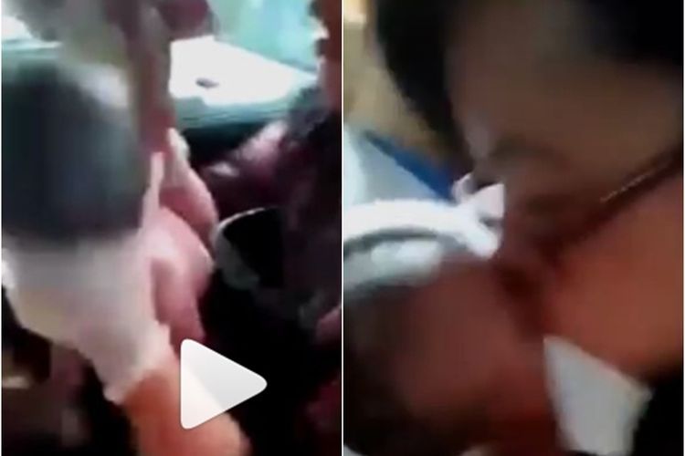Dilahirkan di Mobil, Sang Bayi Tidak Bernafas, Lihat Pertolongan yang Diberikan Bidan Ini!