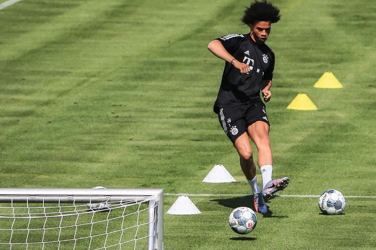 FOTO: Mengintip Latihan Perdana Leroy Sane Bersama Bayern Munchen