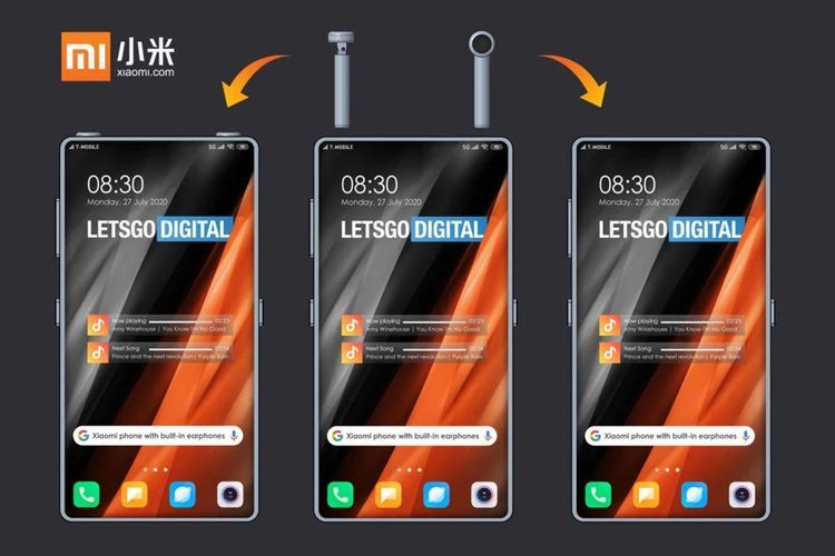 Xiaomi Patenkan Smartphone Terbaru dengan Built-In Wireless Earphone!