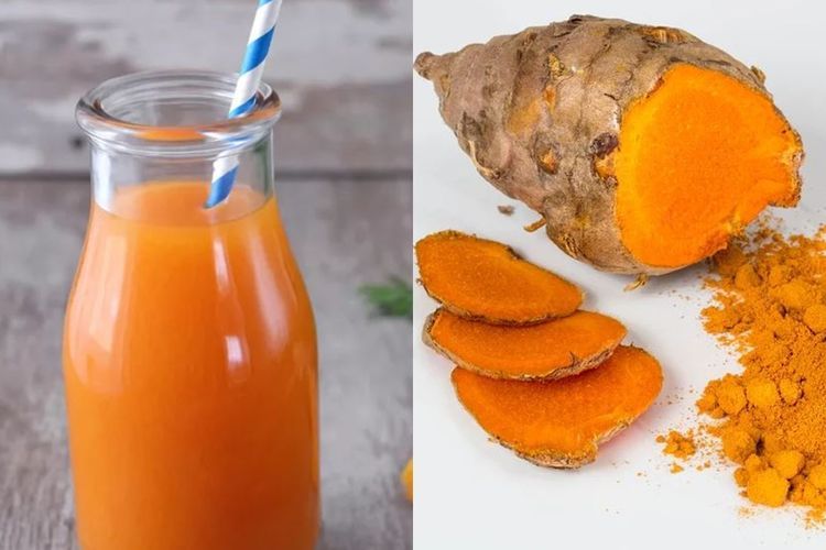 Jus Buah Plus Kunyit yang Segar dan Sehat