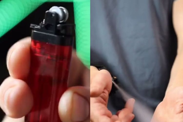 Berbekal Mancis, Pria Ini Bikin Spray Handsanitizer Anti Corona Praktis Kayak Spiderman  