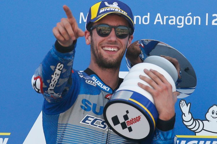 FOTO: Alex Rins Juara Grand Prix Aragon 2020