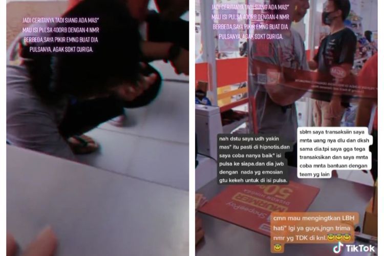 Pria Ini Dihipnotis Beli Pulsa Hingga Jutaan Rupiah, Beruntung Ditolong Kasir Mini Market