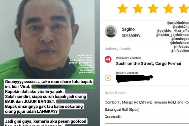 Salah Sendiri Jadi Orang Jujur! Driver Ojol Ini Diviralin Netizen karena Kembalikan Uang