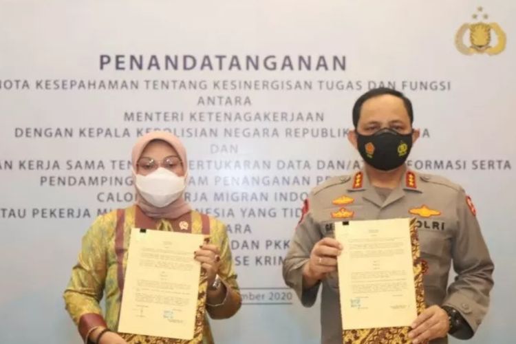 Kemnaker dan Polri Perkuat Sinergi Pelindungan Pekerja Imigran