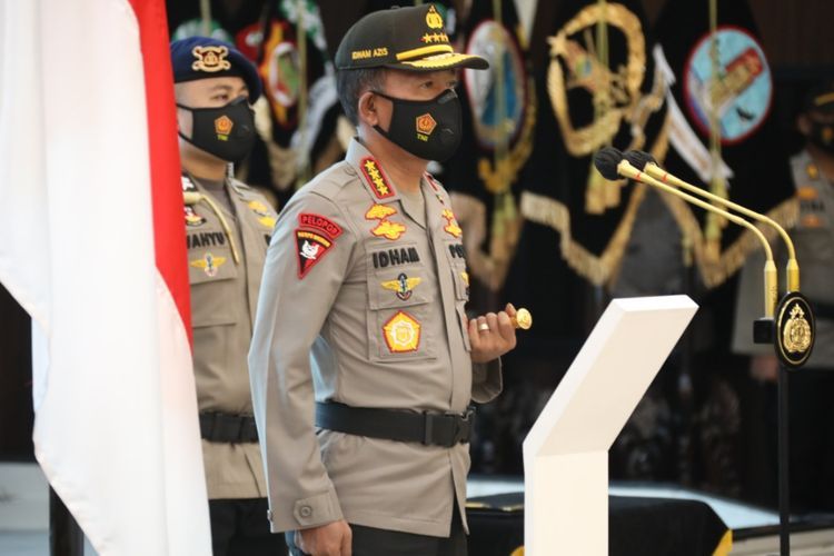 Kapolri Beri Pesan Khusus saat Acara Sertijab 8 Kapolda