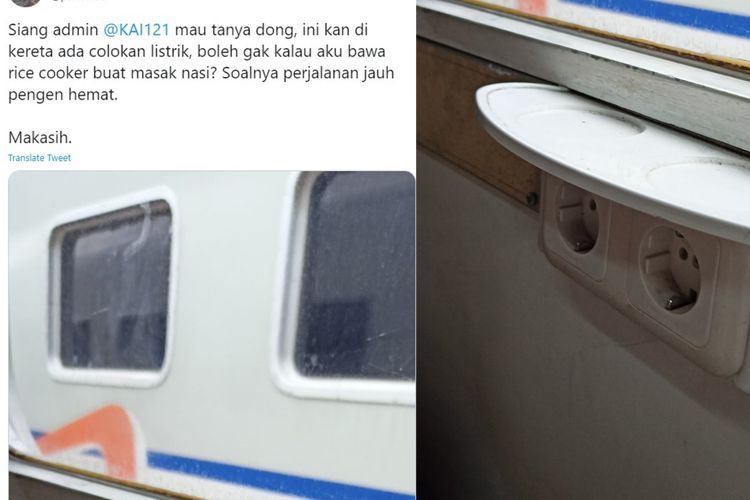 Viral Pria Minta Izin Masak Nasi Pakai Rice Cooker di Kereta Biar Hemat, Ini Jawaban KAI