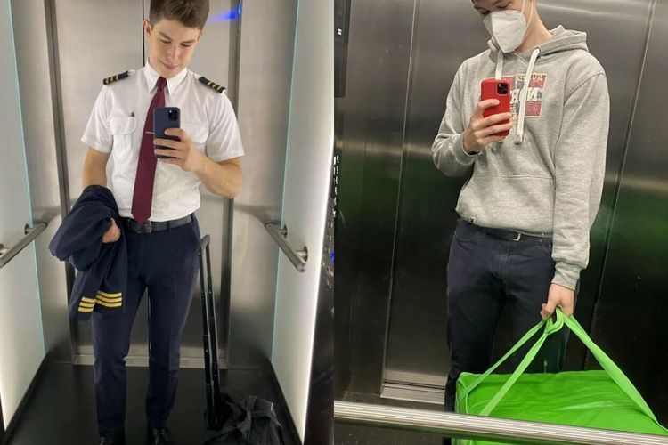 Dulu Gagah Pakai Seragam Pilot, Kini Pria Ini Jadi Kurir Gara-gara Pandemi Covid-19