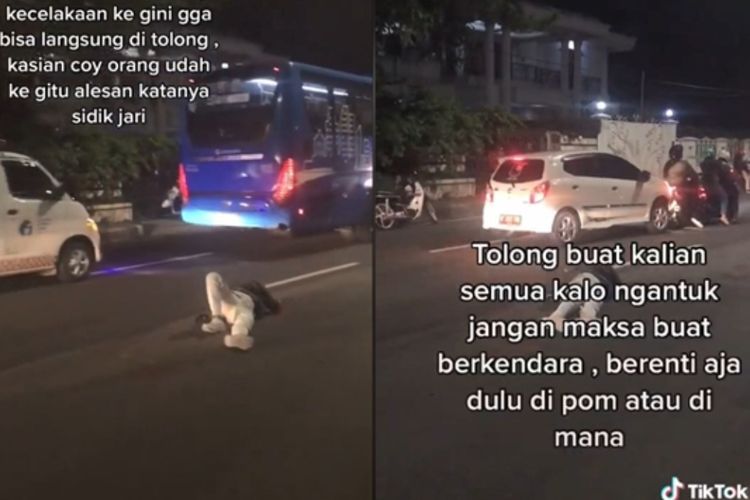 Miris, Korban Kecelakaan Motor Dibiarkan Tergeletak di Tengah Jalan, Karena Sidik Jari