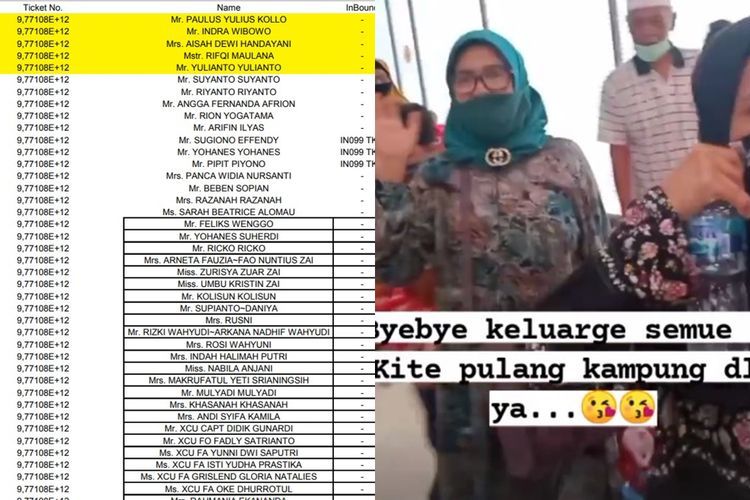 Nama 62 Penumpang Pesawat Sriwijaya Air yang Beredar di Grup WA, Ada Nama Dinda Amelia