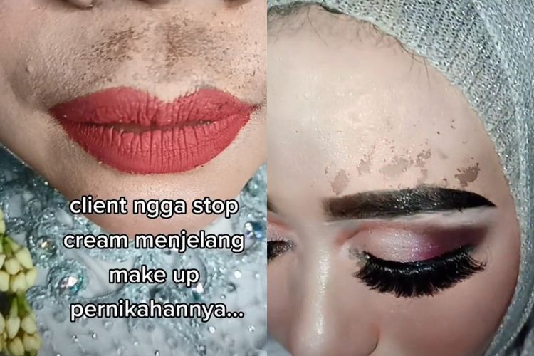 Picu Pro Kontra, MUA Ini Unggah Hasil Makeup Klien yang Luntur Karena Krim Kecantikan