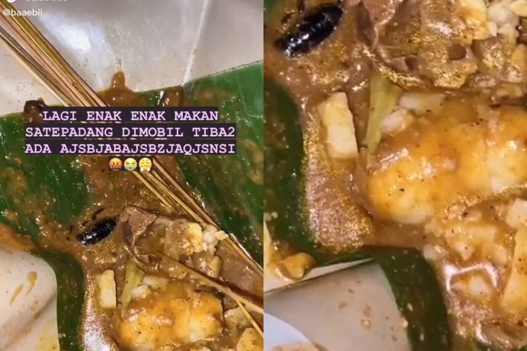 Makan Sate Padang di Dalam Mobil, Wanita Ini Geli Begitu Sadar Ada Sesuatu di Dalamnya