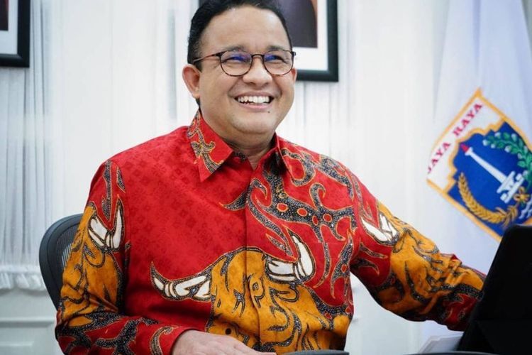 Tersenyum Pakai Kemeja Banteng Merah di Acara Cap Go Meh, Anies Baswedan: Tetap Bersyukur