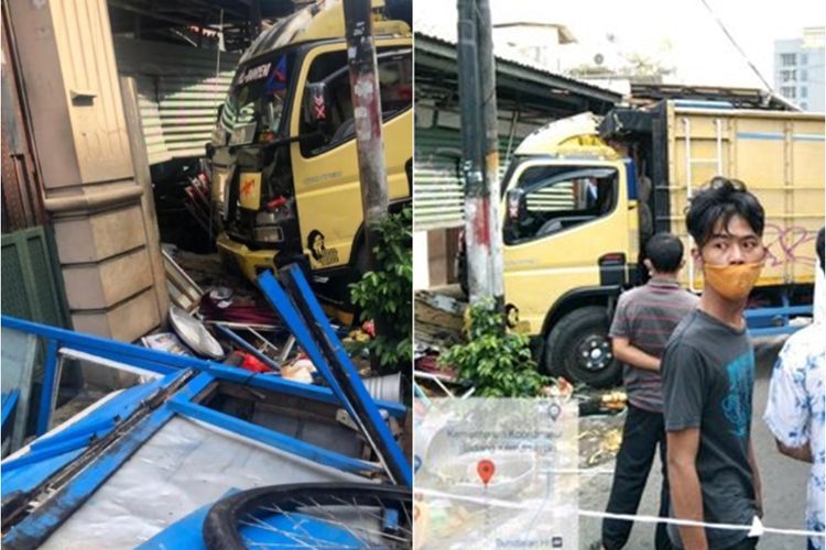 Mengerikan, Nenek 65 Tahun Tewas Ditabrak Truk saat Makan Ketupat Sayur di Tanah Abang
