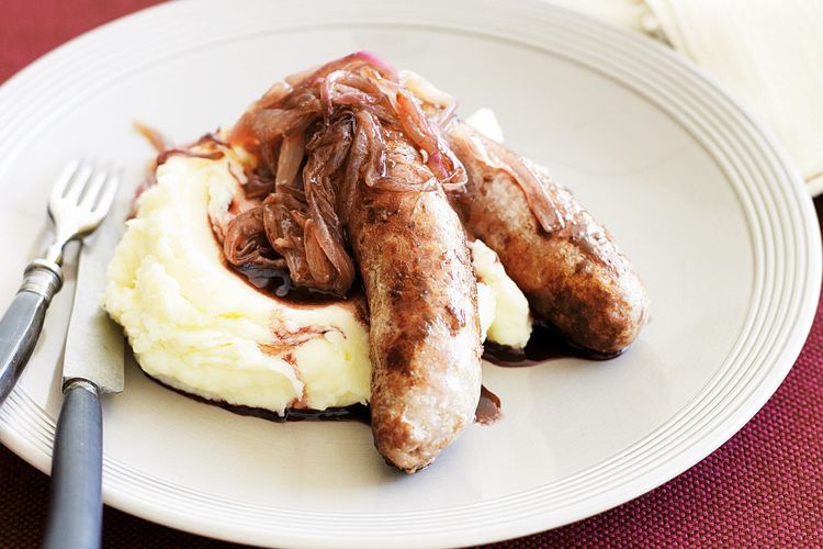 Resep Mashed Potato With Sausage dan Caramelized Onion Yang Rasanya Lezat