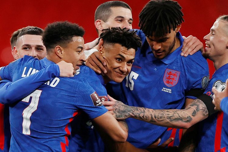 FOTO: Kualifikasi Piala Dunia, Inggris Gilas San Marino 5-0