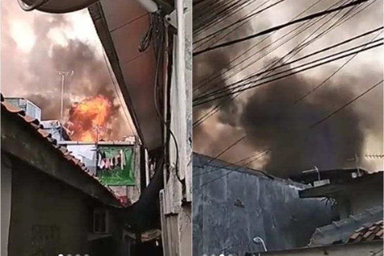 Kebakaran Terjadi di Rumah Tamansari Jakbar, 17 Mobil Damkar dan 85 Personil Dikerahkan