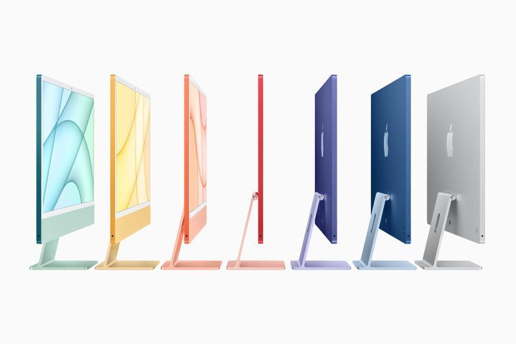 Apple Luncurkan iMac Baru dengan Chipset M1, Hadir dengan 7 Varian Warna!