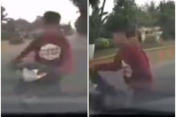 Buat Kaget! Pemuda Ini Lawan Arus dan Tak Pakai Helm, Netizen: Halal Untuk Ditabrak!
