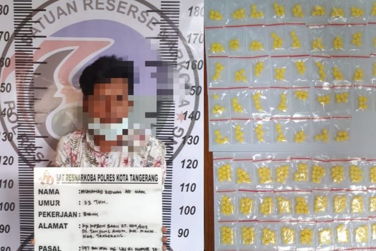 Penjual Tramadol dengan Modus Toko Kosmetik di Tangerang Ditangkap Polisi