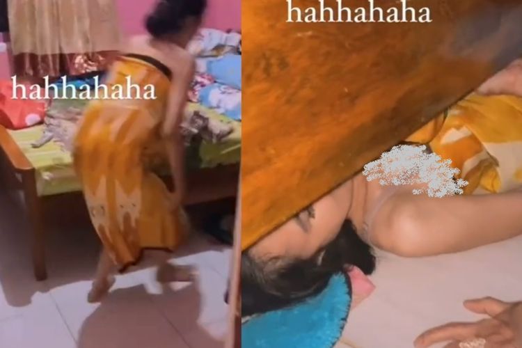 Viral Wanita Hamil Sembunyi ke Kolong Tempat Tidur saat Gerhana Bulan karena Takut Tompel