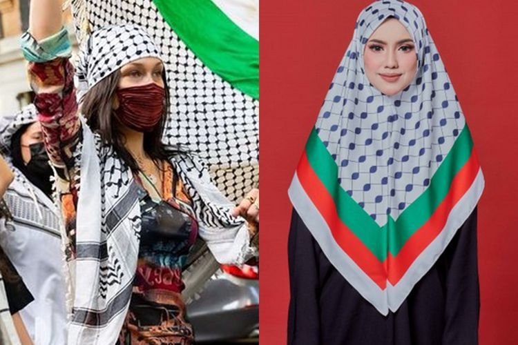 Butik Ini Jual Hijab yang Terinspirasi dari Bella Hadid saat Protes Kebebasan Palestina