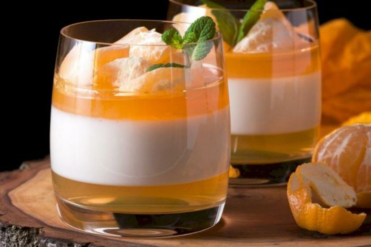 Begini Toh Ternyata Membuat Minuman Puding Panna Cotta Jelly Jeruk