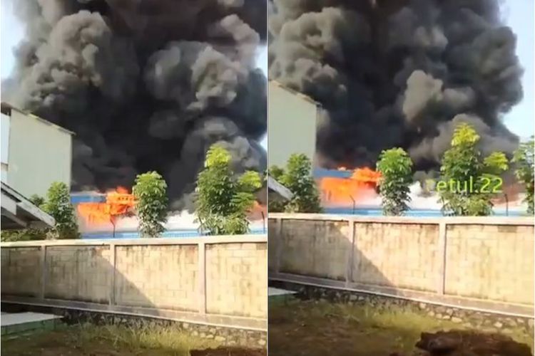 Pabrik Olahan Daging di Purwakarta Jabar Terbakar, Belasan Mobil Damkar Diturunkan