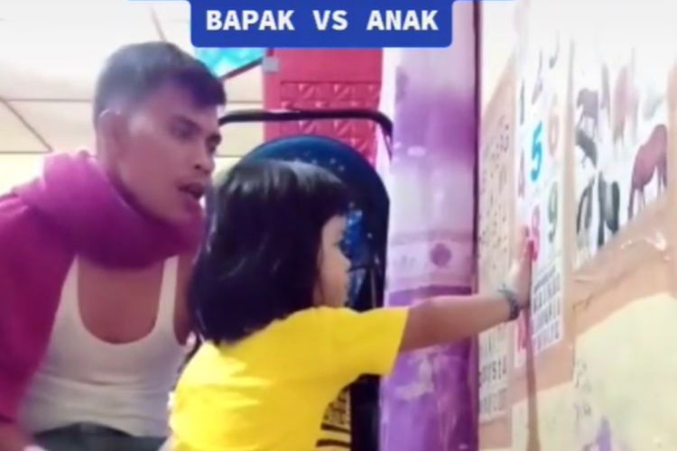 Pusing Belajar Angka, Bocah Batak Ini Nangis dan Protes ke Ayahnya: Buang Ini! Buang Ini!