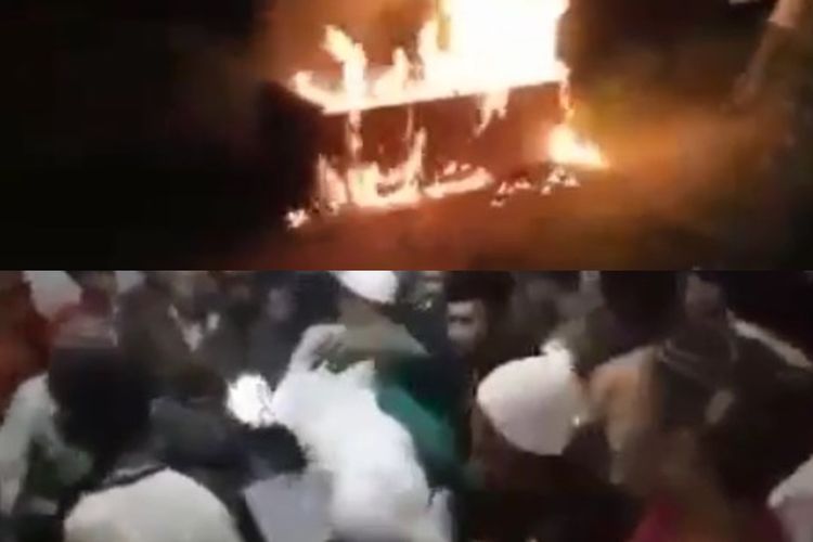 Duh! Warga Bondowoso Rebut Jenazah COVID-19 Lalu Bakar Peti, Mandi & Salatkan Tanpa Prokes