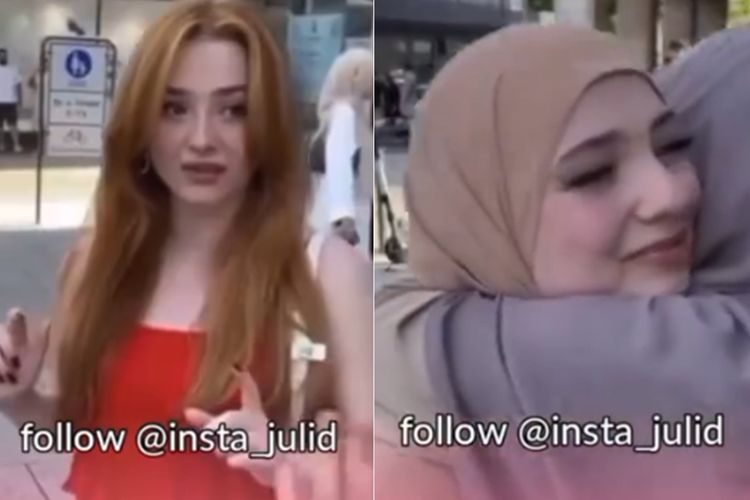 Wanita Non Muslim Ini Terharu saat Dipakaikan Hijab, Wajah Berubah Drastis: Makin Cantik