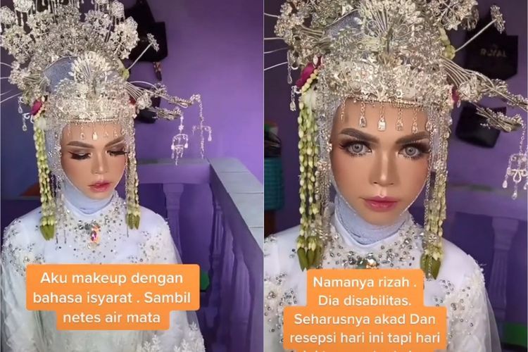 Mengharukan! Curhatan MUA yang Nangis saat Rias Pengantin Disabilitas, Teringat Sang Anak