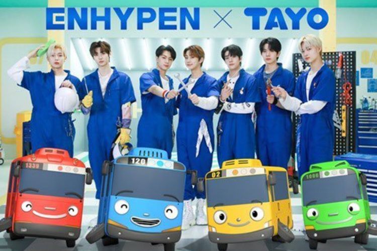 Enhypen akan Rilis Remake Theme Song Animasi Anak 'Hey Tayo'
