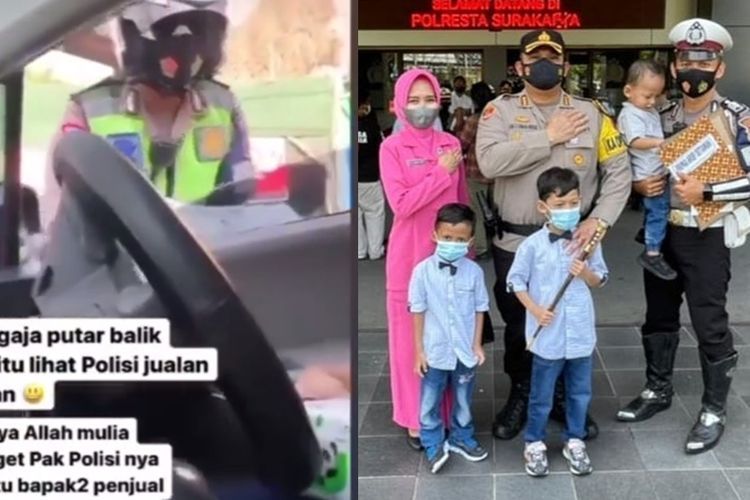 Polisi Ini Jualan Koran dan Tisu demi Bantu Kakek Penjual, Diganjar Penghargaan