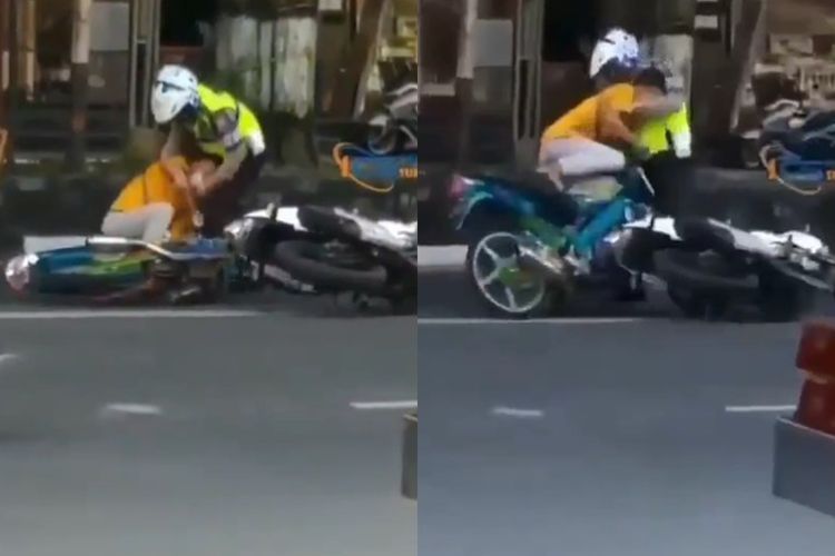 Viral! Pemotor Ini Kejar-kejaran dengan Polisi di Jalan Raya Sukoharjo, Bak Film Action