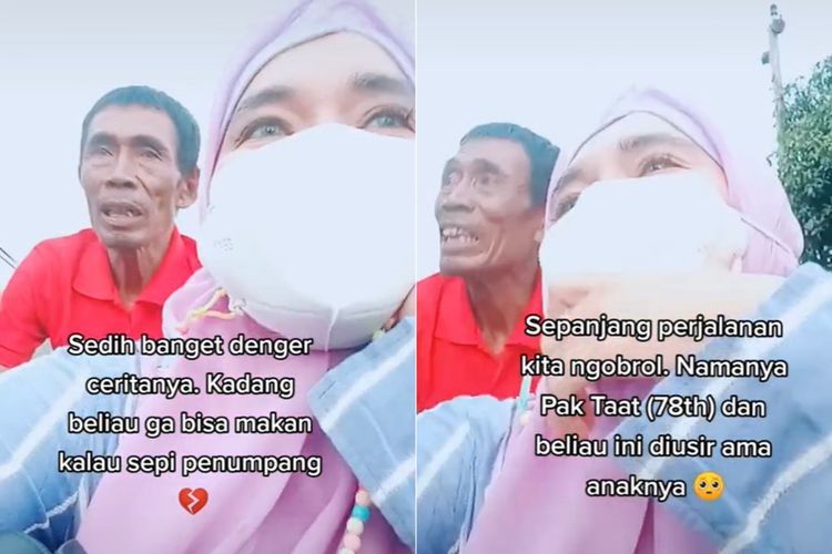 Kisah Tukang Becak Berpenghasilan Rp7 Ribu dan Diusir Anak Ini Bikin Hati Teriris