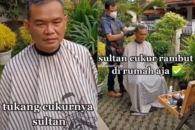 Unik! Mager Keluar Rumah, Barbershop Ini Terima Pesanan Cukur Rambut Online
