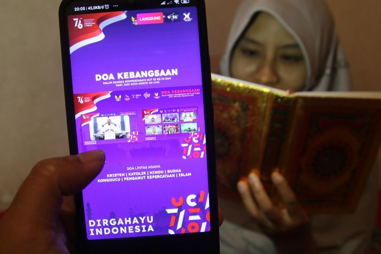 FOTO: Doa Kebangsaan Lintas Agama Secara Virtual