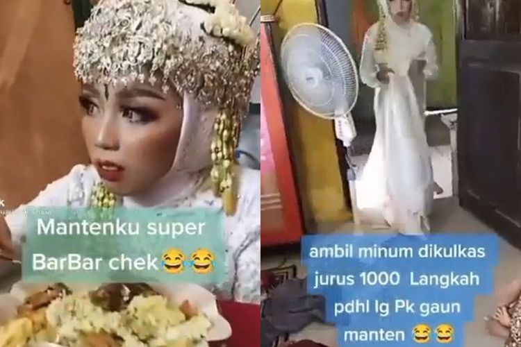 Viral Pengantin 'Bar-Bar' Saat Tunggu Ijab Kabul,  Baru Diam Saat Duduk Disebelah Suami