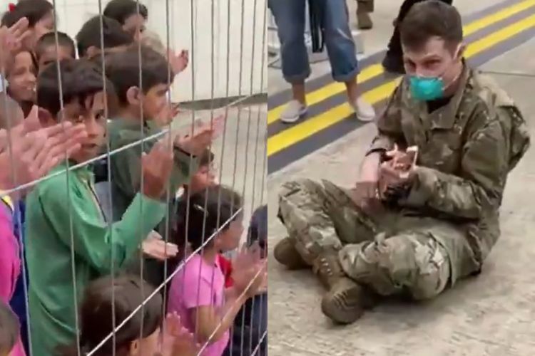 Video Tentara Mainkan Musik ke Pengungsi Afghanistan yang Tiba di Jerman Bikin Haru